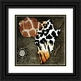 thumbnail image 1 of Sophie 6 26x26 Black Ornate Wood Framed with Double Matting Museum Art Print Titled - Animal Fur Africa Map, 1 of 4