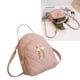 thumbnail image 5 of Mochila pequeña para mujer con colgante de cisne bordado de doble capa, mini mochila de viaje bonita para niñas y mujeres, color rosa, talla única, 5 of 14