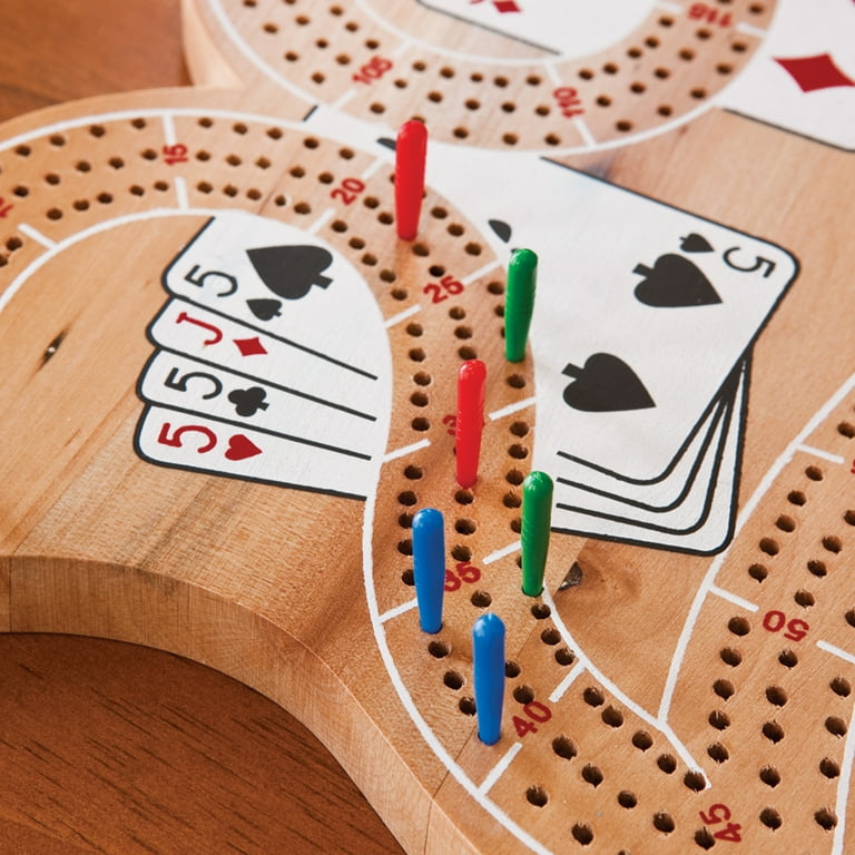Mainstreet Classics Wooden 29 Cribbage Board Game Set