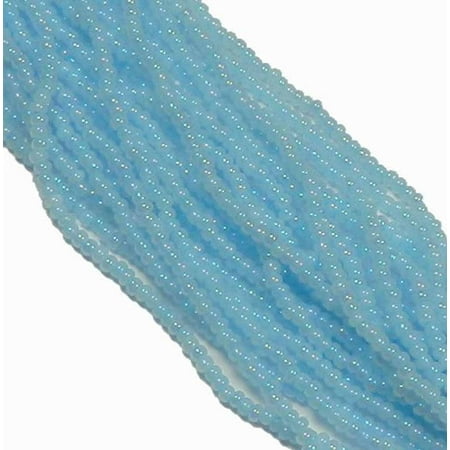 Blue Seed Bead - Czech 11/0 Glass Seed, Loose Beads, 1 6 String Hank Preciosa Blue Ceylon