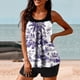 thumbnail image 5 of Trajes de Baño Modestos para las Mujeres Traje de Baño de Eslinga de Impresión de Hojas de Flores Multicolores, Cintura Alta Y Tops de Traje de Baño de Apoyo para las Mujeres, 5 of 6