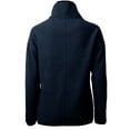 thumbnail image 3 of Women's Cutter & Buck Navy Chicago Cubs Cascade Eco Sherpa Fleece Quarter-Zip Pullover Jacket, 3 of 3
