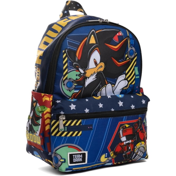 Sega Sonic Shadow Team Dark 13" Deluxe Nylon Mini Backpack
