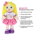 thumbnail image 3 of Playtime By Eimmie 14 Muñeca suave para bebé - Muñecas de trapo de felpa para niñas y niños de 2 años - Cuerpo de tela lavable y sensorial - Eimmie - Muñeca de peluche - Muñeca de felpa para niña, 3 of 5