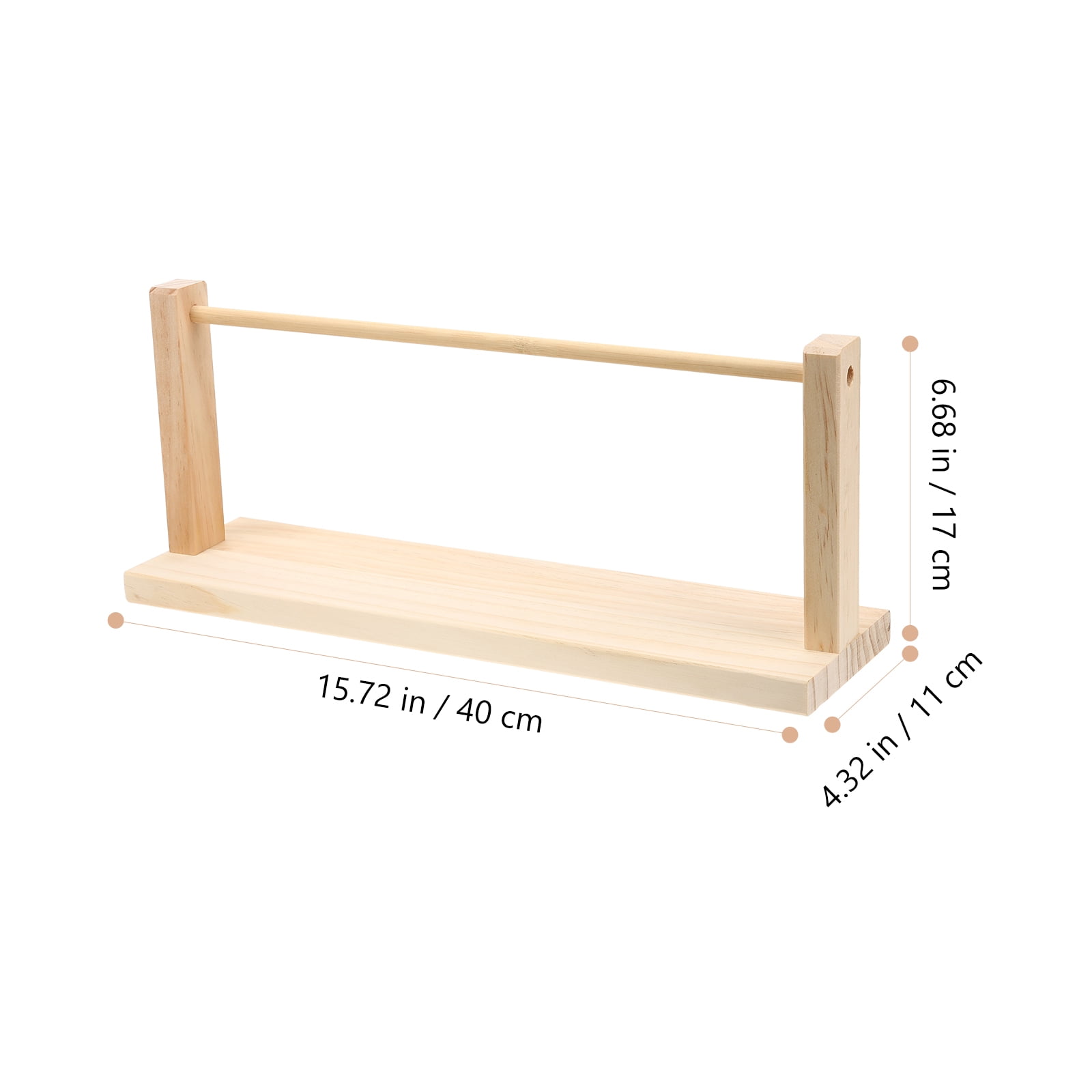 Raindrops Wooden Ribbon Organizer Rack for Craft Storage, Ribbon Spool Holder and Craft Supply Storage Tool