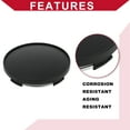 thumbnail image 3 of Universal Car Wheel Center Hub Cap Rim Cover Hub Caps Snap-in Plastic 68mm 2.68" OD Matte Black, 3 of 6