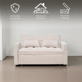 thumbnail image 3 of Ilios Innova | Sofá Cama Nova Beige 2 en 1, Diseño Moderno Multifuncional con Ruedas, Bolsillos Laterales y Cojines., 3 of 9