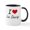 White/Black Inside, variant on CafePress - I Love Line Dancing Mugs - 11 oz Ceramic Mug - Novelty Coffee Tea Cup