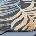 thumbnail image 4 of SAFAVIEH Cabana Oakley Botanical Indoor/Outdoor Area Rug, Black/Rust, 6'5" x 6'5" Round, 4 of 12