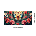 thumbnail image 1 of Floral Backdrop Banner with Roses Sunflowers and Leaves for Wedding Decoration Photography Party Background Romantic Event Decor Floral Arrangement, 1 of 4
