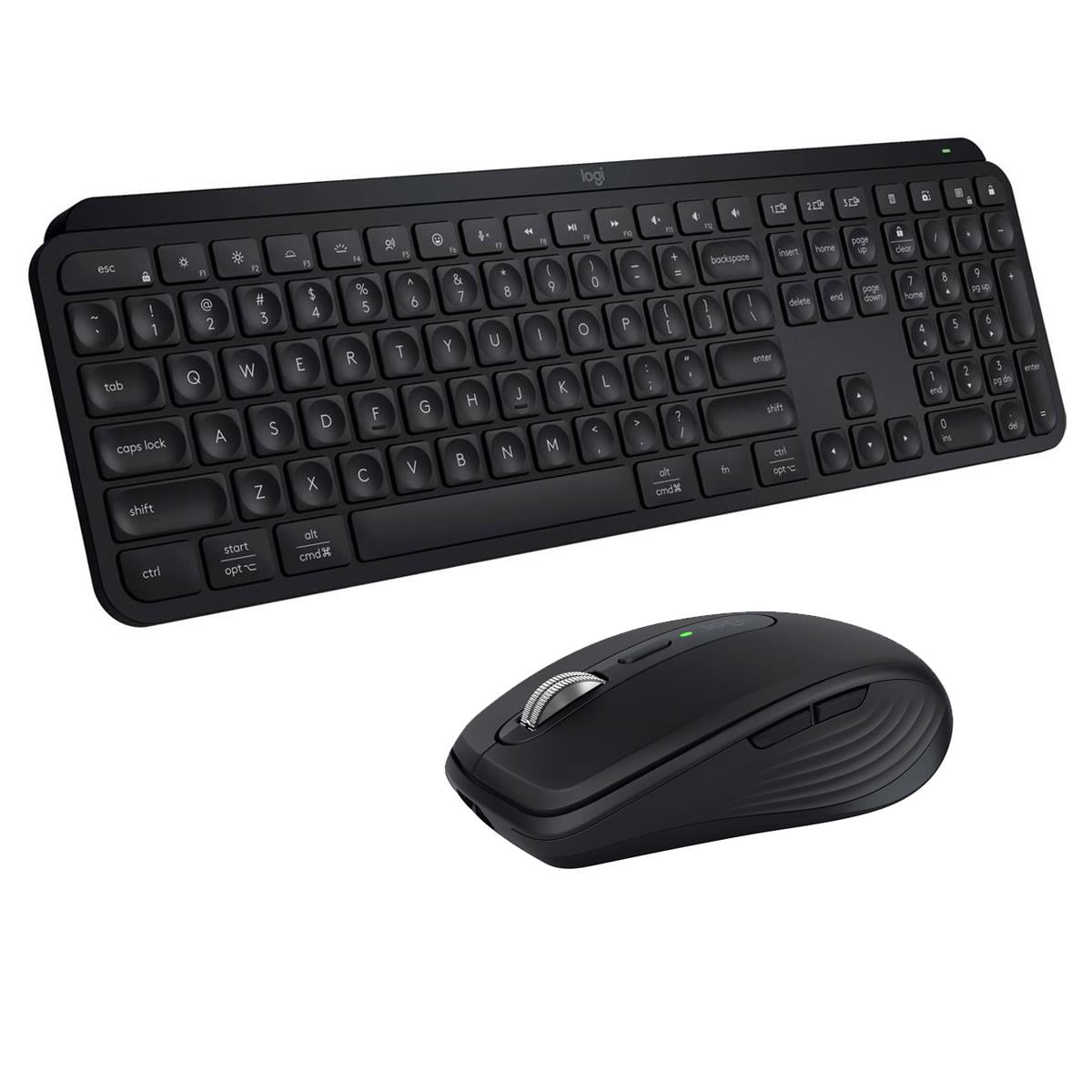 Logicool MX KEYS 、MX ANYWHERE3S Logitech MX Keys S Wireless Keyboard, Black with MX Anywhere 3S