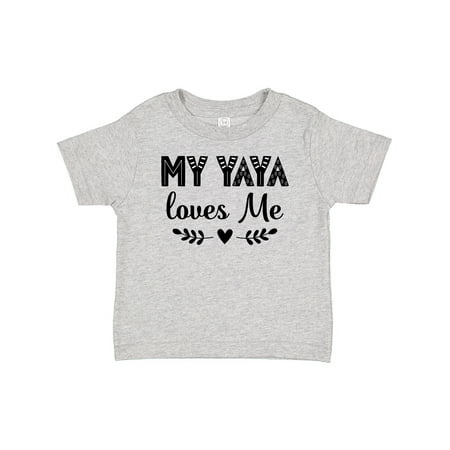 

Inktastic My Yaya Loves Me Grandchild Outfit Gift Baby Girl T-Shirt