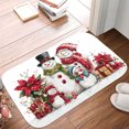thumbnail image 5 of 1pc Snowman Family Absorbent Non-Slip Bathroom Thickened Flannel Rug Decor,Soft,Quick Drying,Suitable For Indoor/outdoor Use,Bathrooms,Bedrooms,Kitchens,Terrace,Laundry Rooms,16"x24", 5 of 9