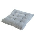 thumbnail image 2 of KQJQS Chair Cushion with Ties for Dining Indoor Seat Cushions Non Slip Square Chair Pad 15.7"x15.7" Office Seat Cushion Warm Fabric Floor Cushion for Kid Adult Reading Gray, 2 of 6