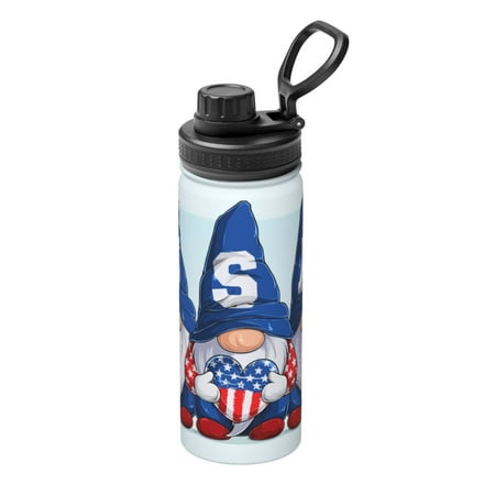 

Gaeub Cute Gnomes in USA Print Stainless Steel Water Bottle 18oz Sports Insulated Kettle for Women Men Suitable as a Gift