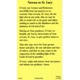 thumbnail image 2 of Novena to St. Lucy holy card - laminated - Pack of 25, 2 of 2