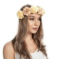 thumbnail image 3 of Charmgo Flower Headband Clearance, Women Flower Hair Garland Crown Headband Floral Wreath Hairband Boho Headbands for Women, Headbands for Women Multicolor, 3 of 3