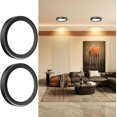 thumbnail image 1 of Lámparas para Recámara 15cm 3000K 12W Paquete de 2, Lámpara de Techo LED para Baño, Redonda Plafon Modernas para Cocina/Pasillo/Armario/Baño/Sala (Luz Cálida-Negro-Paquete de 2), 1 of 16