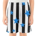 thumbnail image 2 of Stripes Stars Pattern Athletic Shorts Breathable with Comfort Fit Drawstring Casual Sweatshorts X-Large, 2 of 9