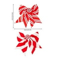 thumbnail image 2 of Christmas Bows 3 Pcs - 6.3 Inch Red and White Striped Holiday Bows for Wreaths, Gifts, Tree Decor, Candy Cane Themed Party, DIY Craft, and Festive Home Celebration Supplies, 2 of 7