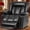 Black, variant on Rwcoet Power Lift Recliner Chair for Elderly with Heating & Vibration Massage, Large Wide Heavy Duty Extended Footrest for Big & Tall, 2 Cup Holders & Side Pockets Faux Leather
