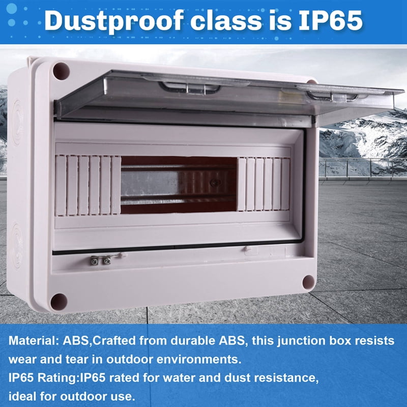 HT Series Junction Box 12WAY PC IP65 Waterproof Distribution Box Outdoor Plastic Electrical HT-12Way for Circuit Breaker