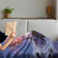 thumbnail image 3 of Fantasy Soft Flannel Fleece Throw Blanket, Landscape with Showing Bare Tree in Idyllic Winter Valley with Snow Print, Cozy Plush for Indoor and Outdoor Use, 70" x 90", Multicolor, by Ambesonne, 3 of 5