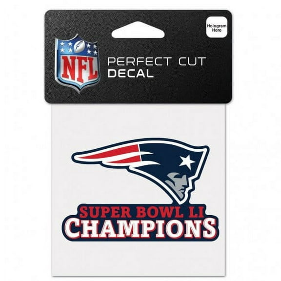 New England Patriots 4x4 Decal Super Bowl 51 Chmp Ne Patriots