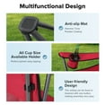 thumbnail image 5 of Sophia & William Foldable Canopy Chair Portable Camping Lounge Chair Outdoor Sunshade Canopy Chair with Cup Holder, 2 Pack, Red, 5 of 11