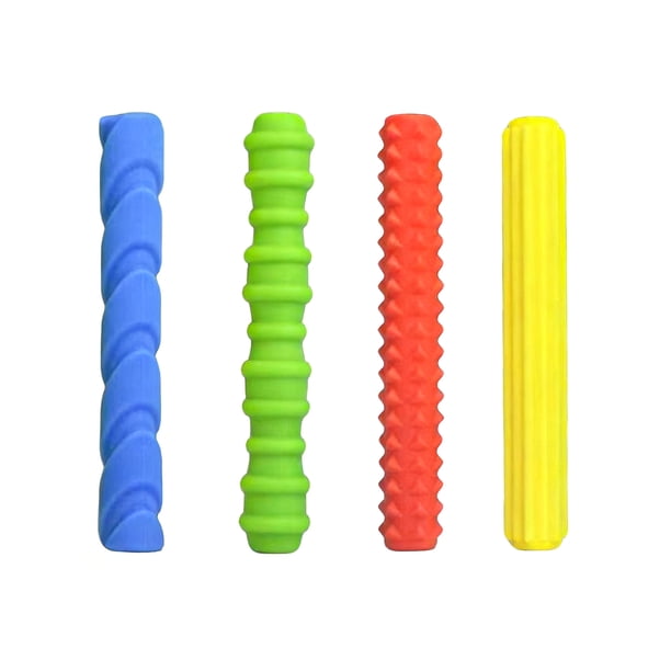4 piezas de agarres de silicona para lápices, fundas ergonómicas con textura para niños y adultos, alivian la ansiedad, funda para lápices que permite escribir con suavidad