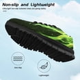 thumbnail image 7 of Chririnla Green Fire Flame Shoes for Boys Little Kid Cool Lightweight Sneakers Size 10.5 Non-slip Athletic Sport Shoes Mesh Running Shoe with EVA Sole, 7 of 7
