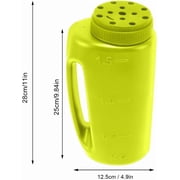 Minzimin 1Pcs Hand Held Spreader, Adjustable Hole Handheld Fertilizer Spreader Shaker for Seed, Salt, Ice , and Fertilizer