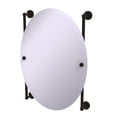 thumbnail image 2 of Dottingham Collection Oval Frameless Rail Mounted Mirror - DT-27-91-BKM, 2 of 7