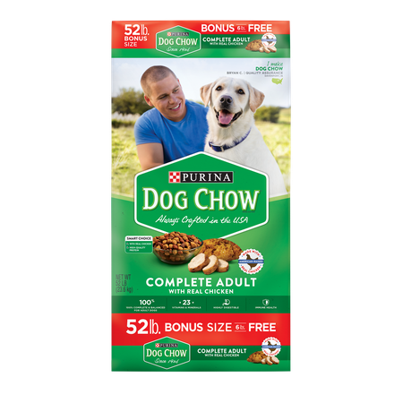 Purina Dog Chow Complete Adult Bonus Size Dry Dog Food, 52 (Best Rated Natural Dog Food)