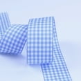 thumbnail image 1 of 6mm Wide Lattice Plaid Ribbons Bow Ribbon Gift Wrapping Polyester Ribbon Handmade DIY Accessories,50 Yards Color 8, 1 of 5