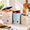 Botanica-Potato, Onion, Garlic Set, variant on Terazzo-Potato, Onion, Garlic Set Metal Vegetable Storage Bins for Kitchen Organization