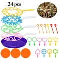 thumbnail image 2 of 24PCS Kid Bubble Wands Toys Set Creative Bubble Making Wand for Outdoor Summer, 2 of 10