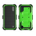 thumbnail image 3 of Njjex Phone Cases for Samsung Galaxy A11 US 4G 6.4" 2020, [2 Pack Temerped Glass Screen Protector] Combo Holster Belt Clip [Heavy Duty] [Kickstand] Full-Body Rugged Holster Case (Green), 3 of 9