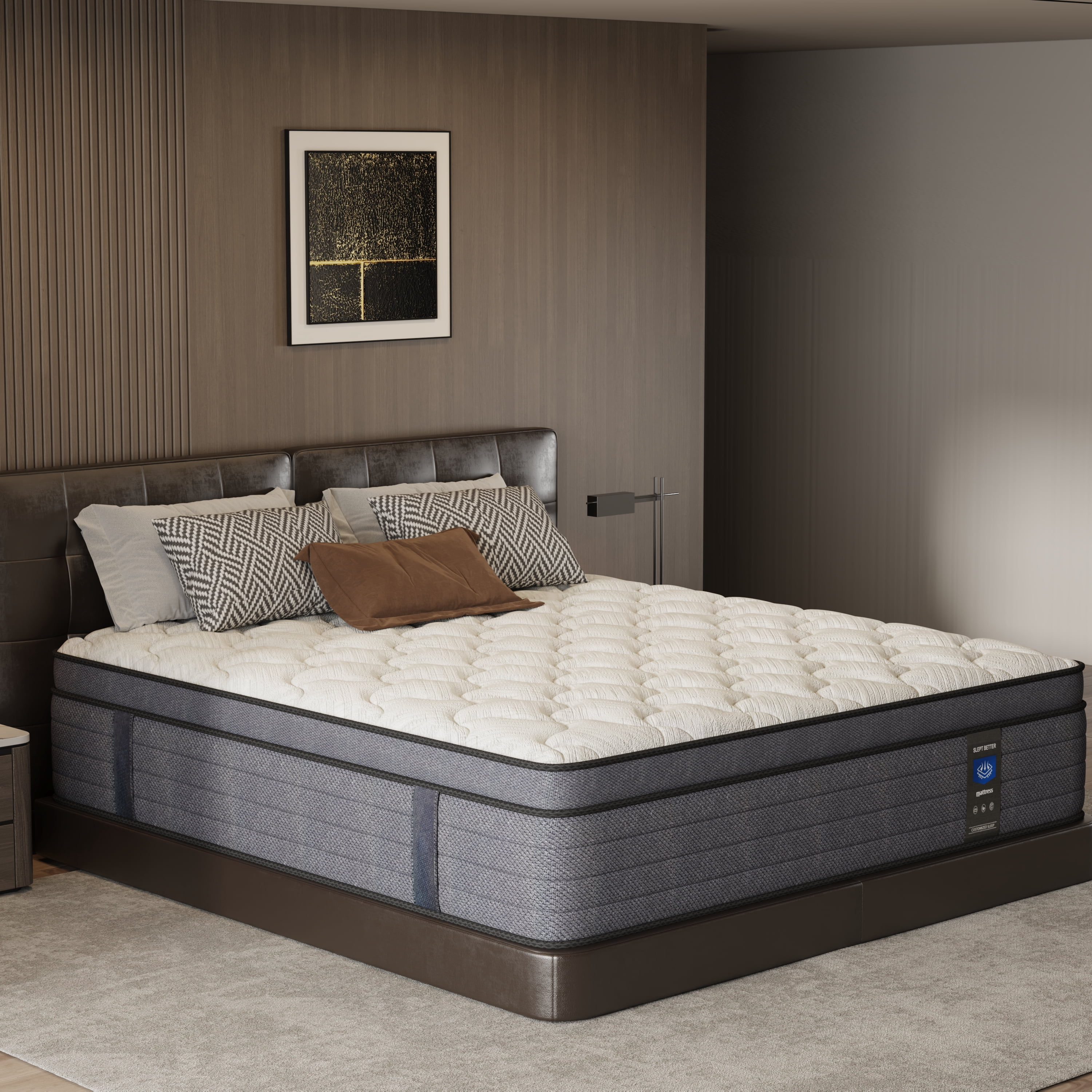 14 inch Full Size Mattress, Memory Foam Individual Pocket Springs Hybrid Mattress in a Box, Medium Firm for Home Rooms Hotels,Breathable and Ergonomic Design, Back Relief Edge Support CertiPUR-US
