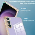 thumbnail image 2 of Compatible with Samsung Galaxy S23 5G Case Flexible Soft TPU Silicone Shockproof Protective Waterproof Phone Cases Purple, 2 of 14