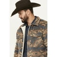 thumbnail image 2 of Rock & Roll Denim Men's And Southwestern Sherpa Lined Shirt Jacket Charcoal Large  US, 2 of 4