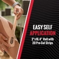 thumbnail image 2 of RockTape Go Standard Adhesive Pre-Cut Kinesiology Tape, 2 of 5