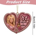 thumbnail image 3 of Dolly Pink Ornament, Acrylic Christmas Tree & Car Hanging Decoration, Glitter Country Music Fan Gift, Sparkling Pink Charm Ornament for Fans, 3 of 7