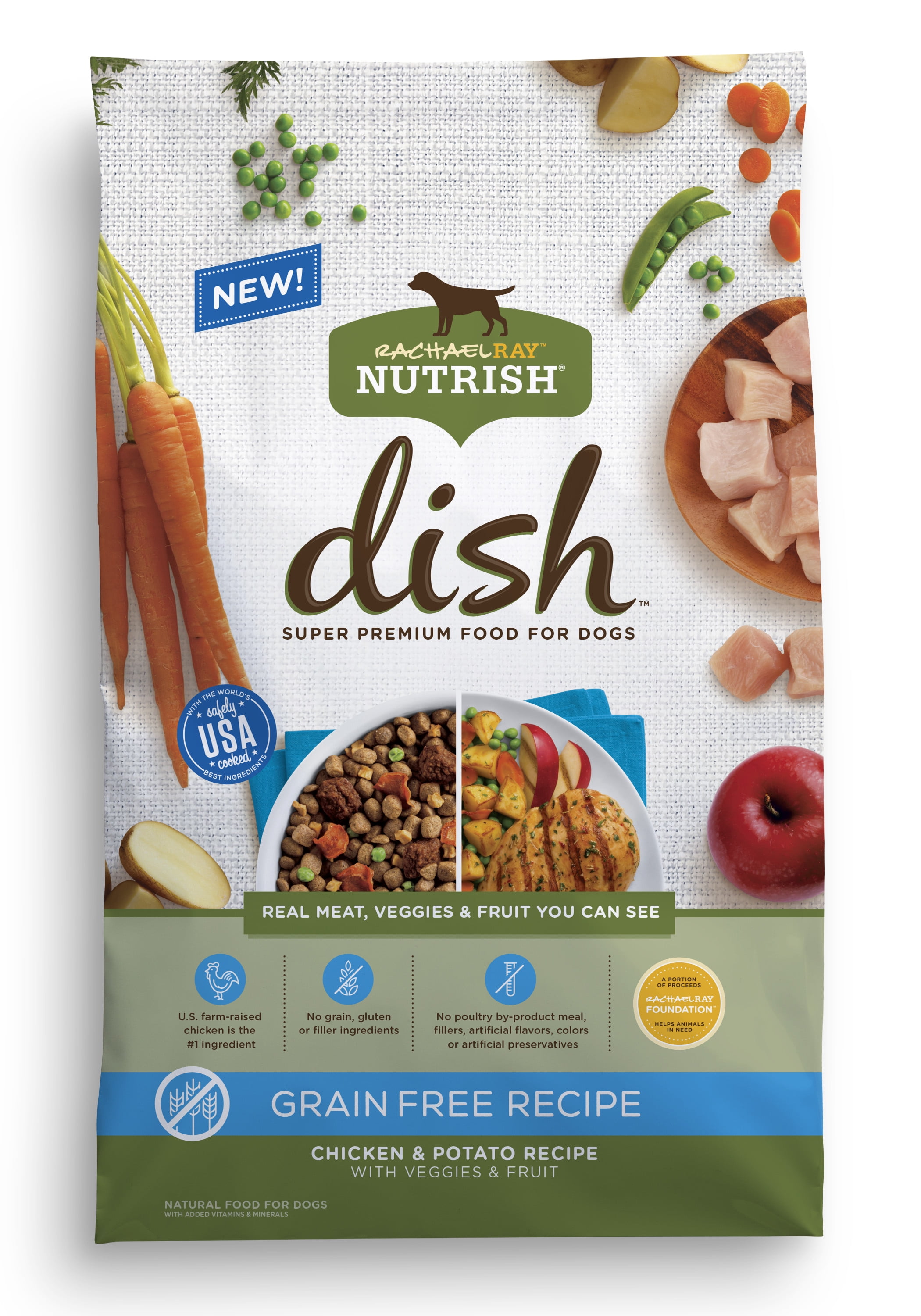 Rachael Ray Nutrish DISH Natural Dry Dog Food, Grain Free ...