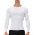 thumbnail image 1 of TFixol Camisa deportiva para hombre Manga larga Cuello redondo Elástico Slim Fitness, 1 of 8