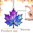 thumbnail image 3 of Fall Maple Leaf Hanging Ornament 3.14in, Bright Color Seasonal Window Wall Decor, Versatile Indoor‑Outdoor Home Decoration, 3 of 6