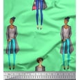 thumbnail image 1 of Soimoi polyester Crepe Fabric Women Group Print Fabric by Yard 42 Inch Wide, 1 of 3