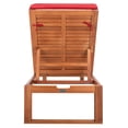 thumbnail image 5 of SAFAVIEH Solano Outdoor Patio Sunlounger, Natural/Red, 5 of 11