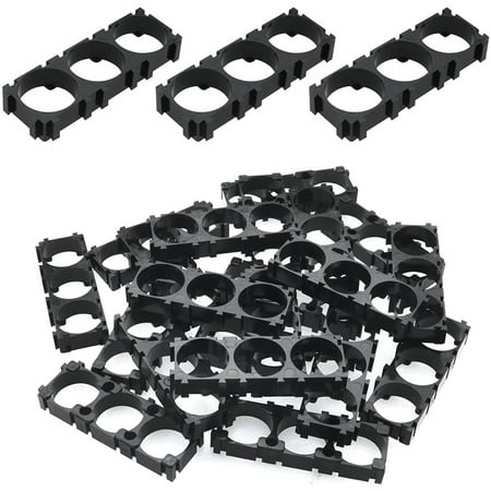 

30Pcs Splicing Battery Support 18650 Lithium Battery Bracket 3 Cell Lithium Battery Plastic Holder Bracket