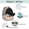 thumbnail image 4 of Mixed Breed Dog and Floral Backpack for School, Cute School Bag with Adjustable Shoulder Straps and Padded Back, 15.3"x11"x7.1", 4 of 5